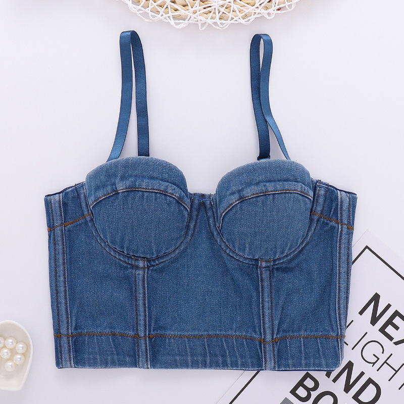 Shake Fast Live Fishbone Cowboy Strapless Wearing wish Beautiful Back Navel Dancing Strapless Women's Rings Body Shaping Corset