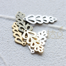 DIY��Ʒ��ͭ��� ͭ�� ͭƬ 20*8mm Ҷ�� ���� ���� �ƽ� (4624C)