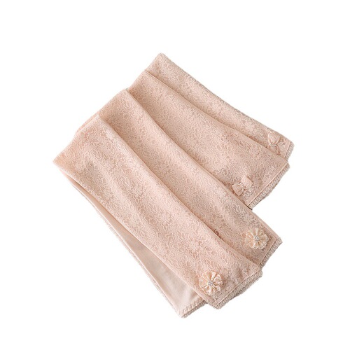 Sun Protection Sleeve Socks, Ice Silk, Summer Women's Lace Silk Sericulture Breathable Driving Sunshade Sleeve Gloves, Dropshipping