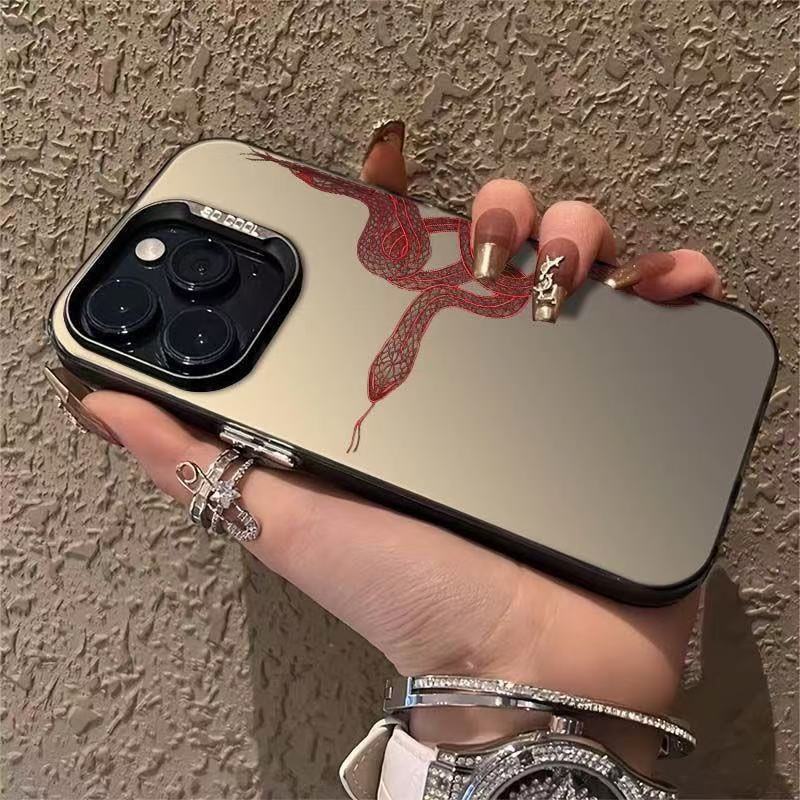 Nueva serpiente roja europea y americana para iPhone 16 funda para teléfono móvil 11 Apple 15promax/14 art 13pro12