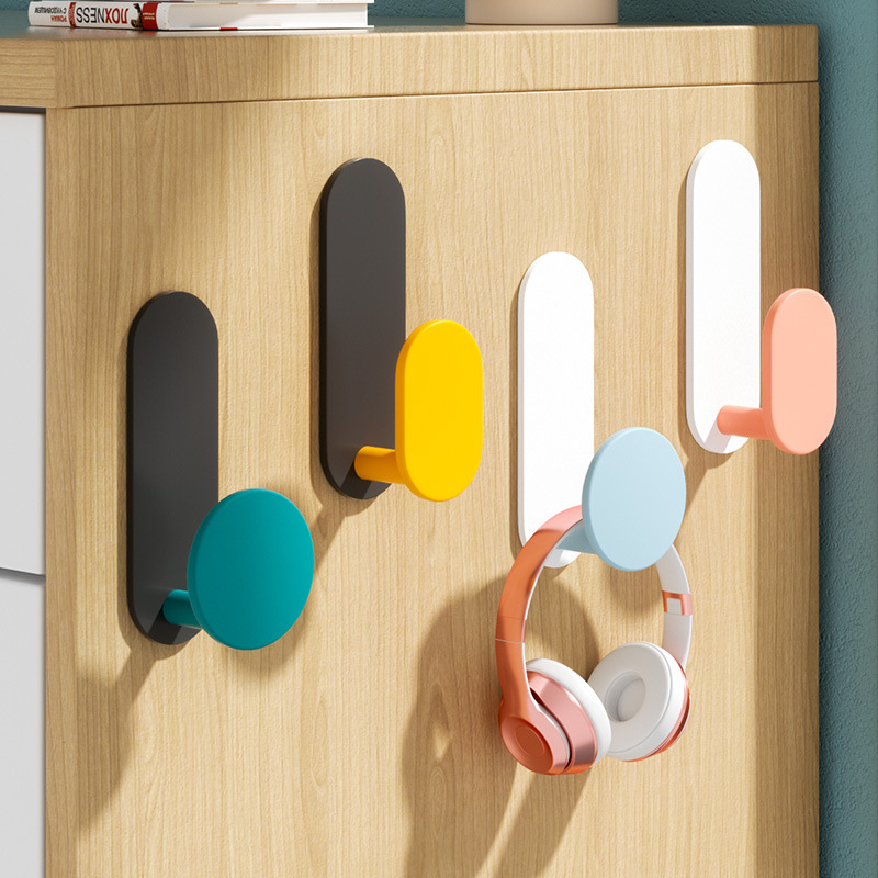 No-Drill Adhesive Hook for Hanging Clothes Behind the Door, Traceless Heavy-Duty Wall Hook for Coats and Hats, Entryway Key Storage No-Drill Adhesive Hook for Hanging Clothes Behind the Door, Traceless Heavy-Duty Wall Hook for Coats and Hats, Entryway Key Storage