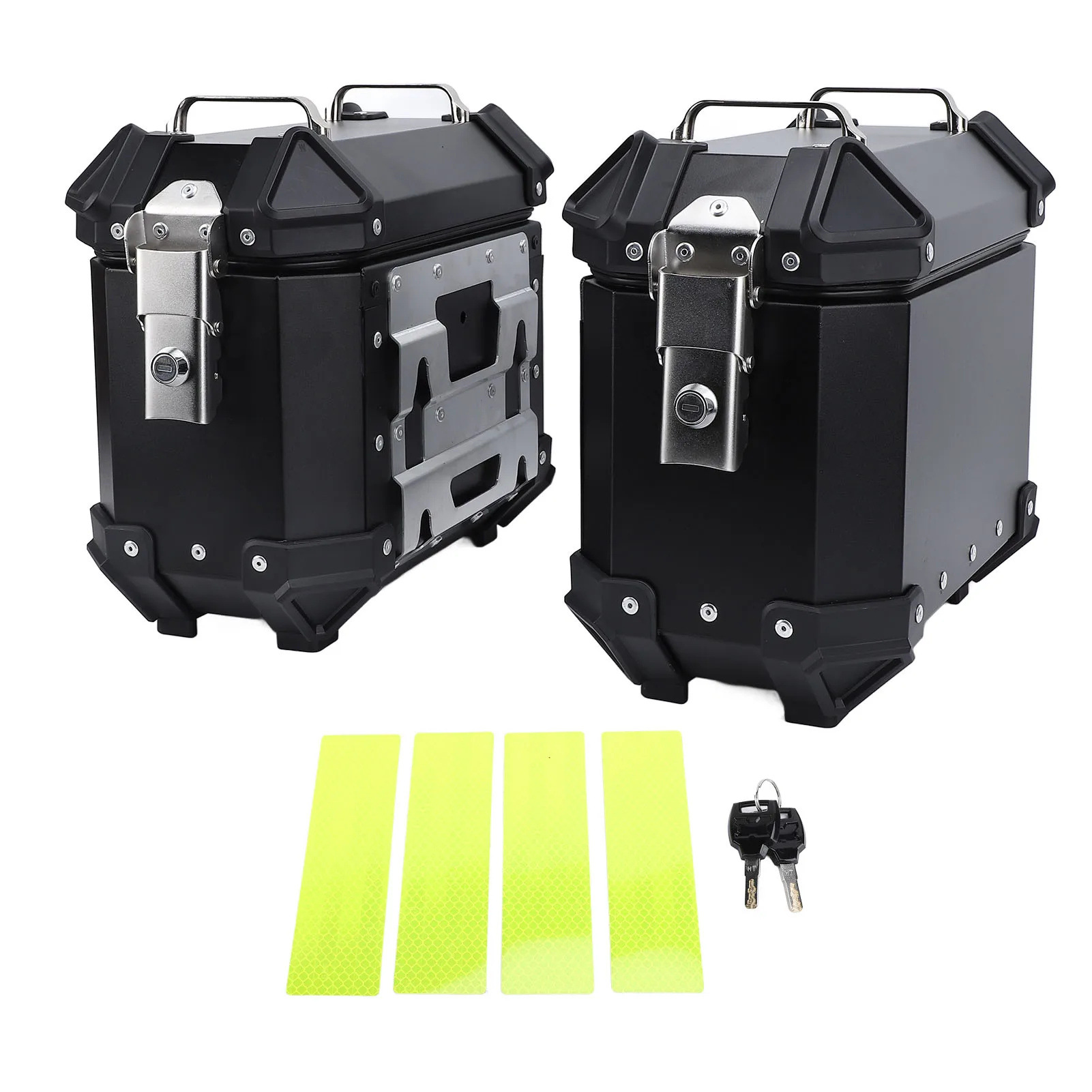 18L Side Box Motorcycle Universal Aluminum Alloy Side Box Waterproof and Anti-Collision Side Box Travel Motorcycle Large Capacity Quick-Release Box