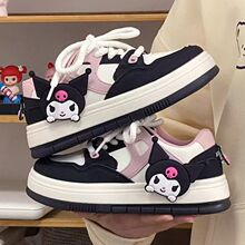 女童库洛米小白鞋2025年春季新款板鞋男孩休闲百搭厚底学生运动鞋