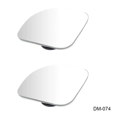 Auxiliary Mirror Glass Frameless Fan-Shaped – Large field of view rear view auxiliary mirror - dm-074-fan-shaped-white-mirror-1-pair