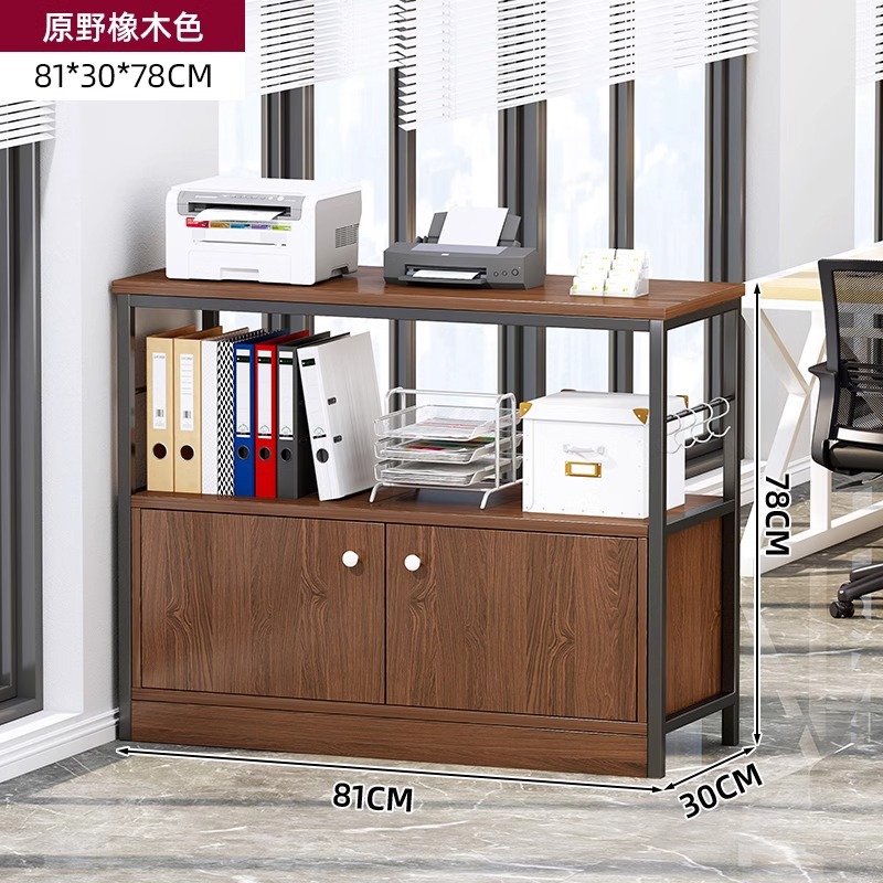 Estante de impresión estante de almacenamiento de hierro forjado estante de almacenamiento de piso multicapa estante de exhibición simple armario de oficina armario