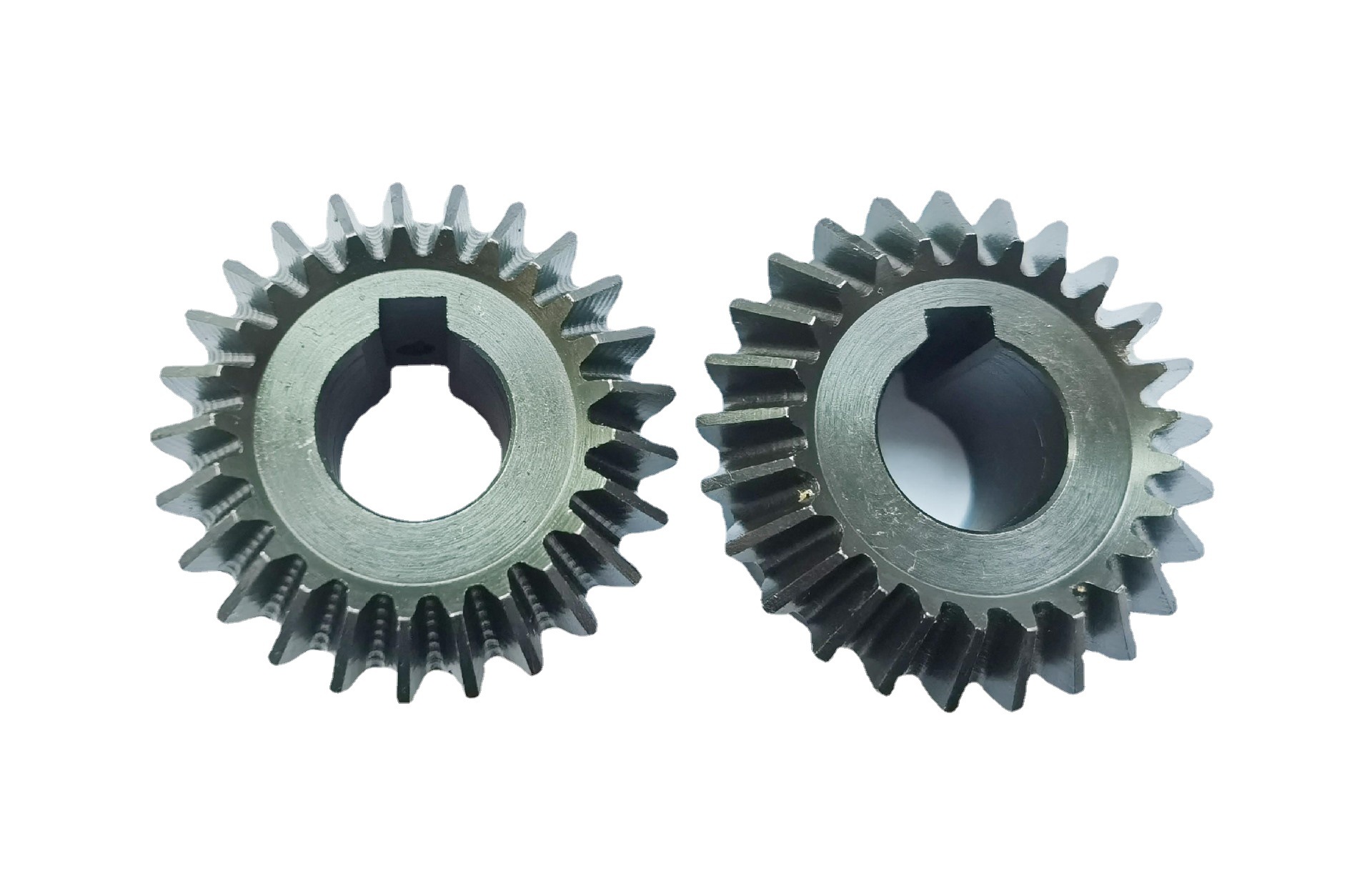 1.5模数25齿45钢淬火标准不锈钢直齿锥齿轮精密硬齿面耐磨损