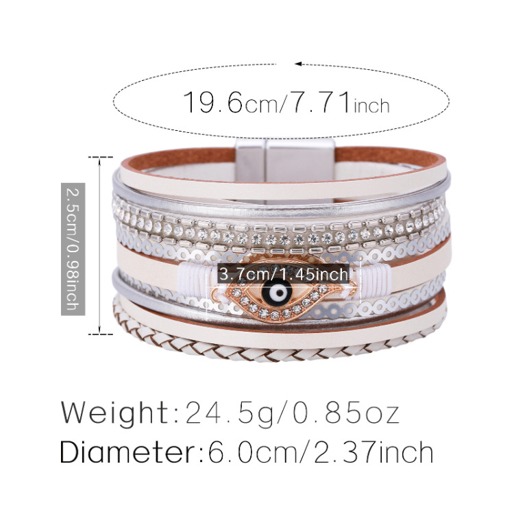wholesale jewelry wide-brimmed eye shape bracelet Nihaojewelry