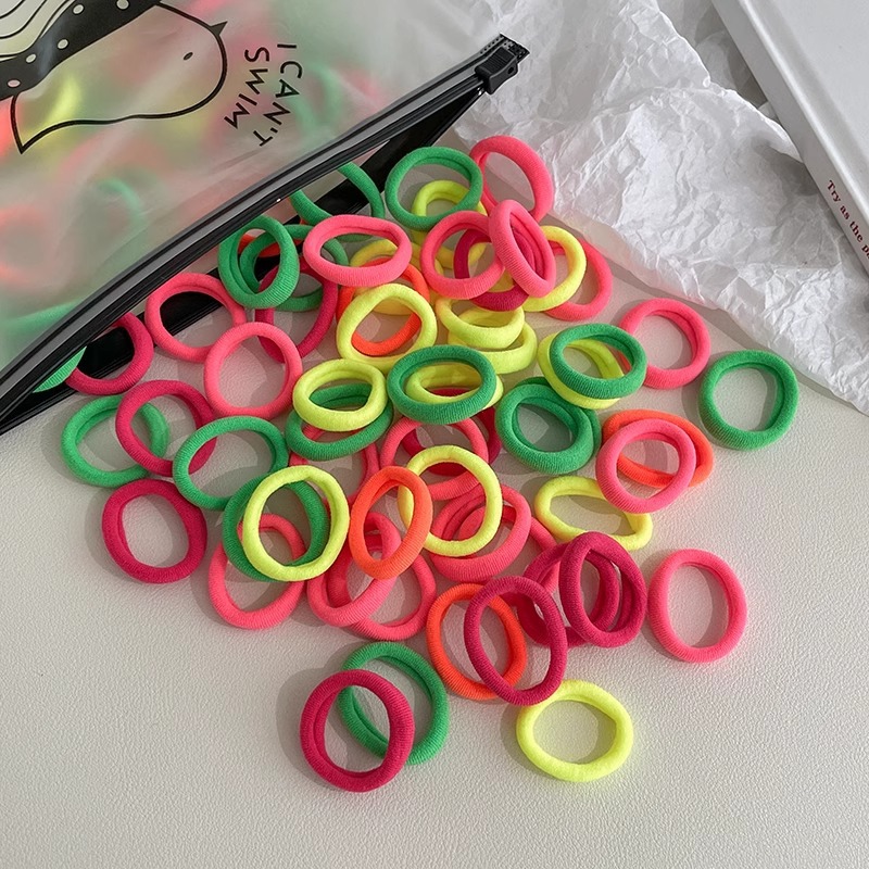 Caricatura encantadora anillo de pelo pulgar no daña el cabello de los niños correa de correa pequeña cuerda de cabello para niñas cuerda de cabello