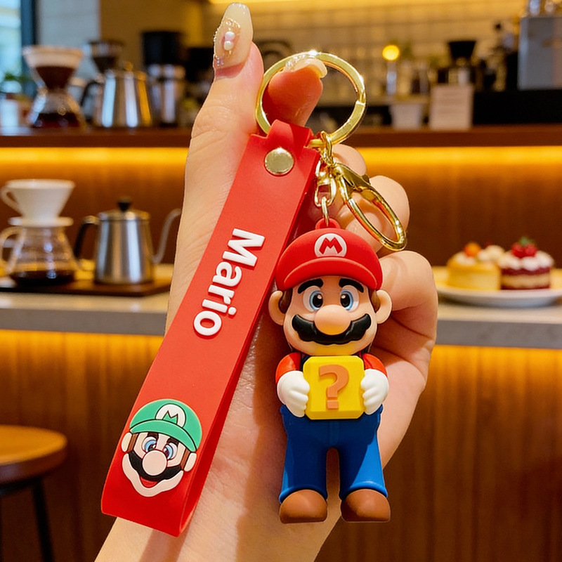Super Mario Keychain Mario Pvc Backpack Pendant Practical Promotional Gift Free Shipping Small Item Super Mario Keychain Mario Pvc Backpack Pendant Practical Promotional Gift Free Shipping Small Item