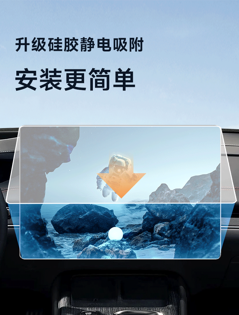 Equation Leopard Titanium 7 Screen Tempered Film Central Control Navigation Screen Film Titanium Seven Car Accessories Interior Supplies Protective Film