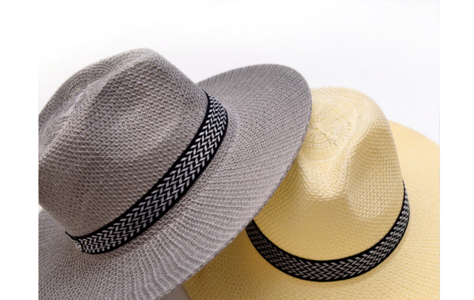 Unisex Simple Style Stripe Wide Eaves Sun Hat display picture 4