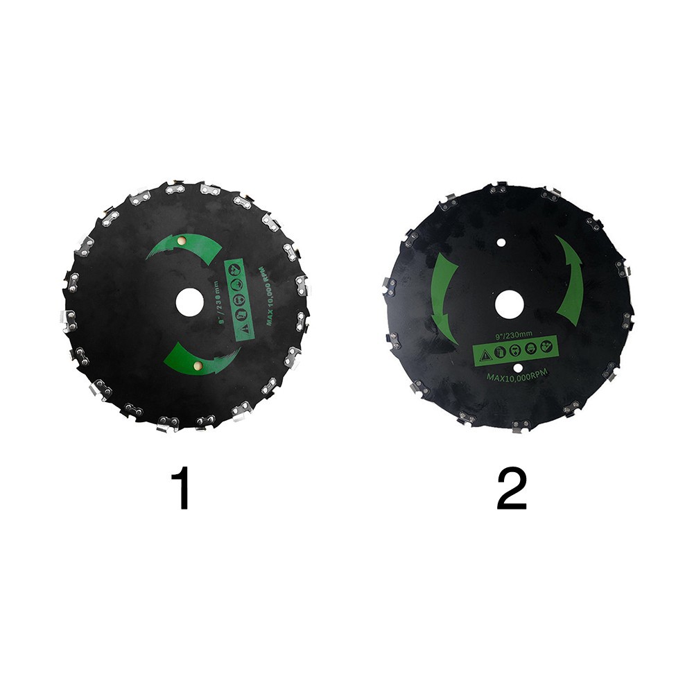 Venta directa de fábrica Placa de cadena cabeza de hierba 20 dientes cuchillo placa Cadena de 9 pulgadas hoja dentada cabeza de hierba accesorios cortacésped