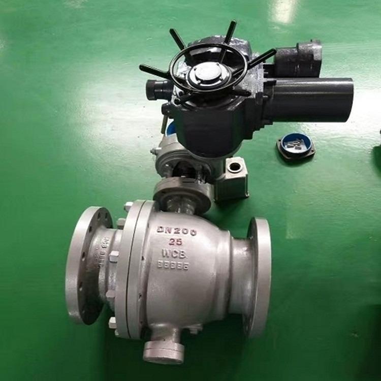 Q947F-10C电动法兰固定式球阀 机电一体化电动球阀 Q947F法兰球阀