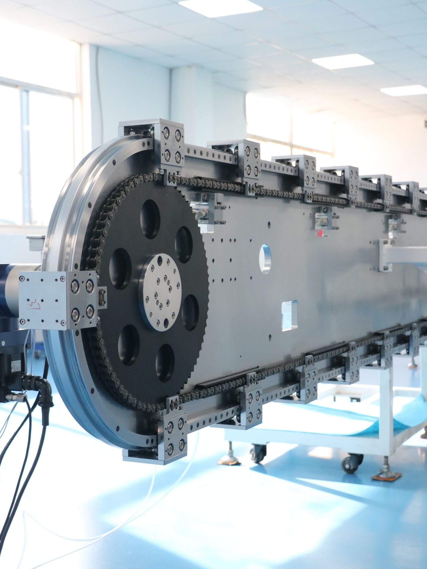 立式环形导轨链条式椭圆弧形全自动生产线输送循环线轨道