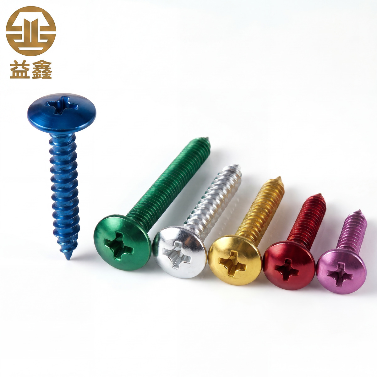 4.8 Grado de gran cabeza plana auto-tapping hierro rígido de carbono galvanizado verde y negro cabeza de hongo tornillo auto-tapping gran cabeza redonda auto-tapping cruz