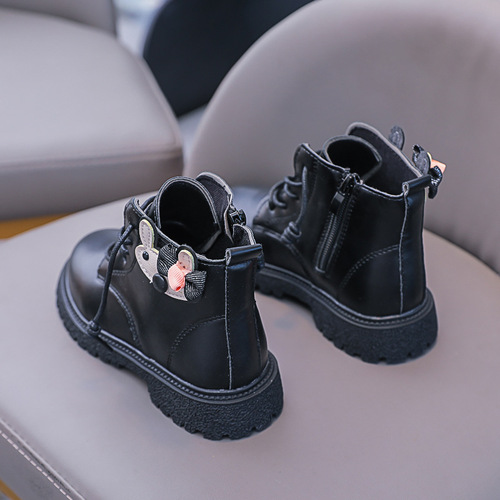 Children's Martin Boots,  Autumn/Winter New Arrival, Medium/Large Children's Soft Sole Girls' Boots, British Style Princess Boots