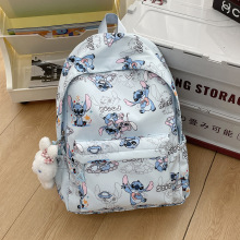 跨境双肩背包新款史迪仔印花潮流大容量日常出行轻便学生休闲书包