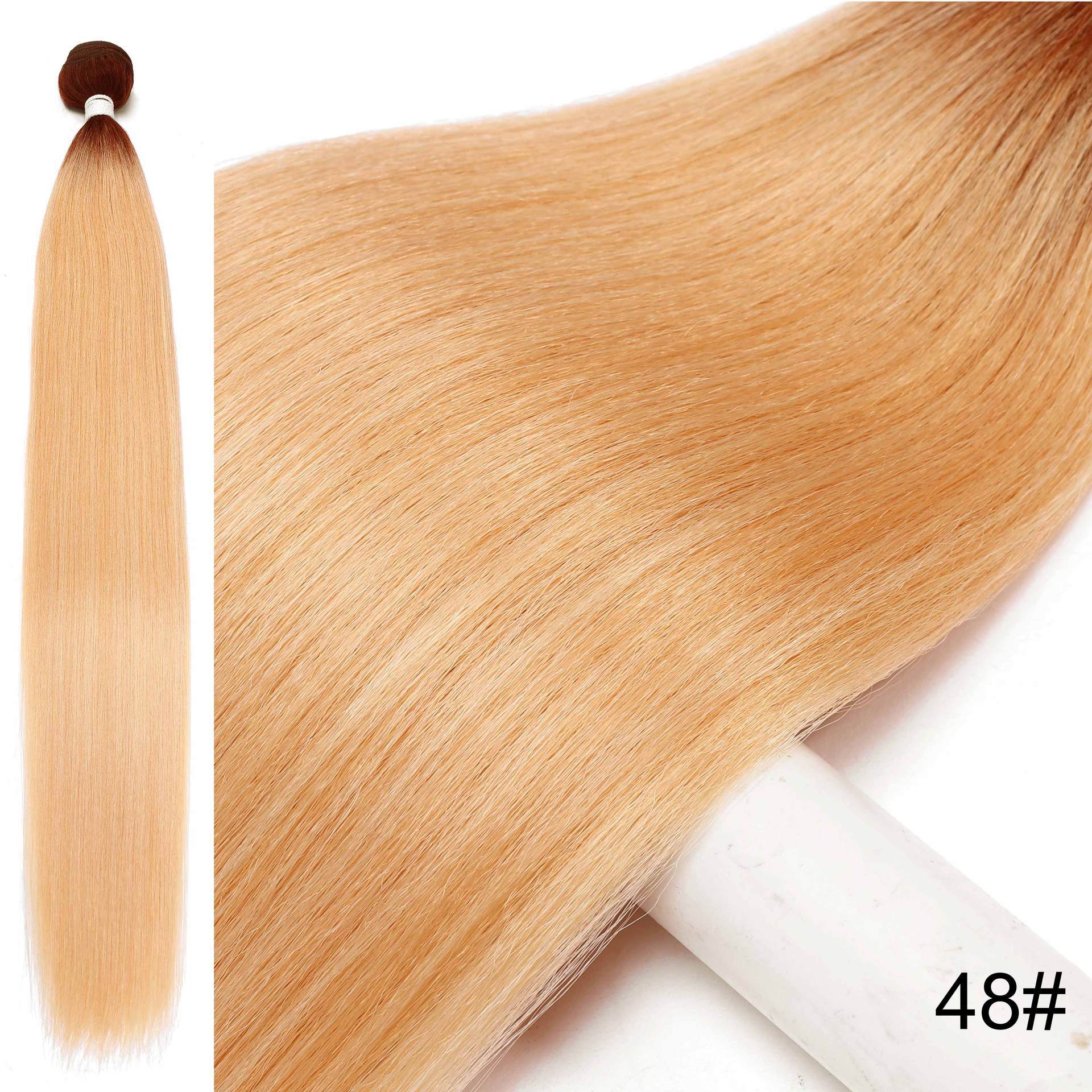 Peruca de fibra química, pelo estricto, pelo blanco, fibra química, cabello largo, cabello recto, cortina de fibra química, pelucas de cabello para mujeres
