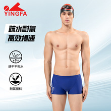 英发竞速泳裤男士专业训练小平角泳裤成人新款抗氯减阻游泳裤9685