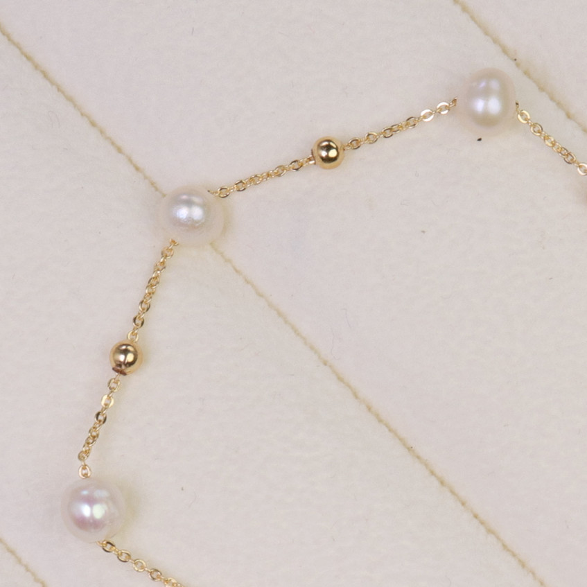 Title 2, Freshwater Pearl Bracelet Minimalist Girls Sty...