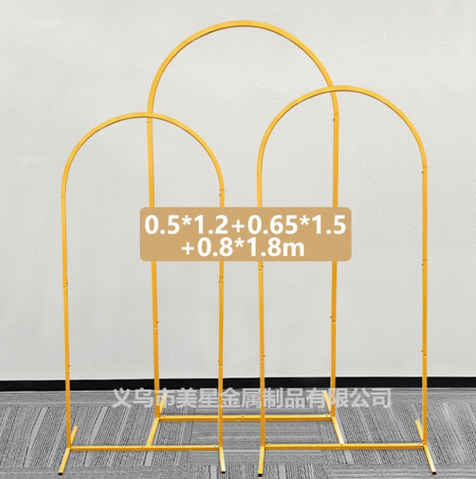 황금색 짧은 원형 튜브 소형 3종 세트 0.5*1.2+0.65*1.5+0.8*1.8m