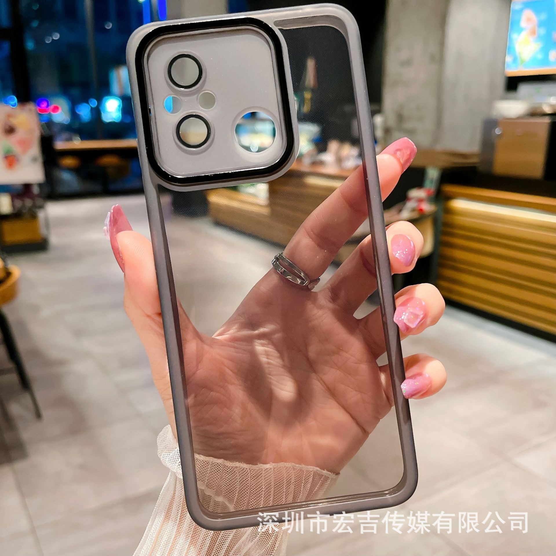 Cross-border Applicable Red Rice A5 Meiyan Photo Frame Phone Case K80 Simple Transparent Note14S All-inclusive Drop-resistant Protective Case