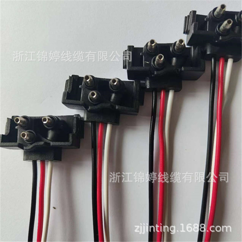 批发汽车方向灯单头三芯连接线插头转向灯连接尾灯线束阻燃电线