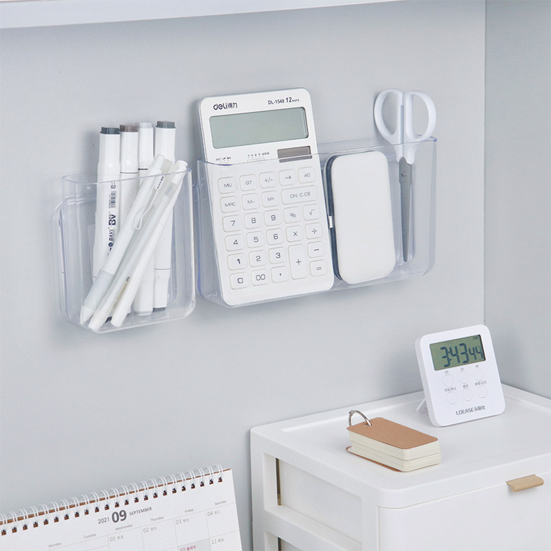 Ins Style Transparent Desktop Storage Box Cosmetics Student Dormitory Pen Cartridge Internet Celebrity Bathroom Wall Hanging Rack Ins Style Transparent Desktop Storage Box Cosmetics Student Dormitory Pen Cartridge Internet Celebrity Bathroom Wall Hanging Rack