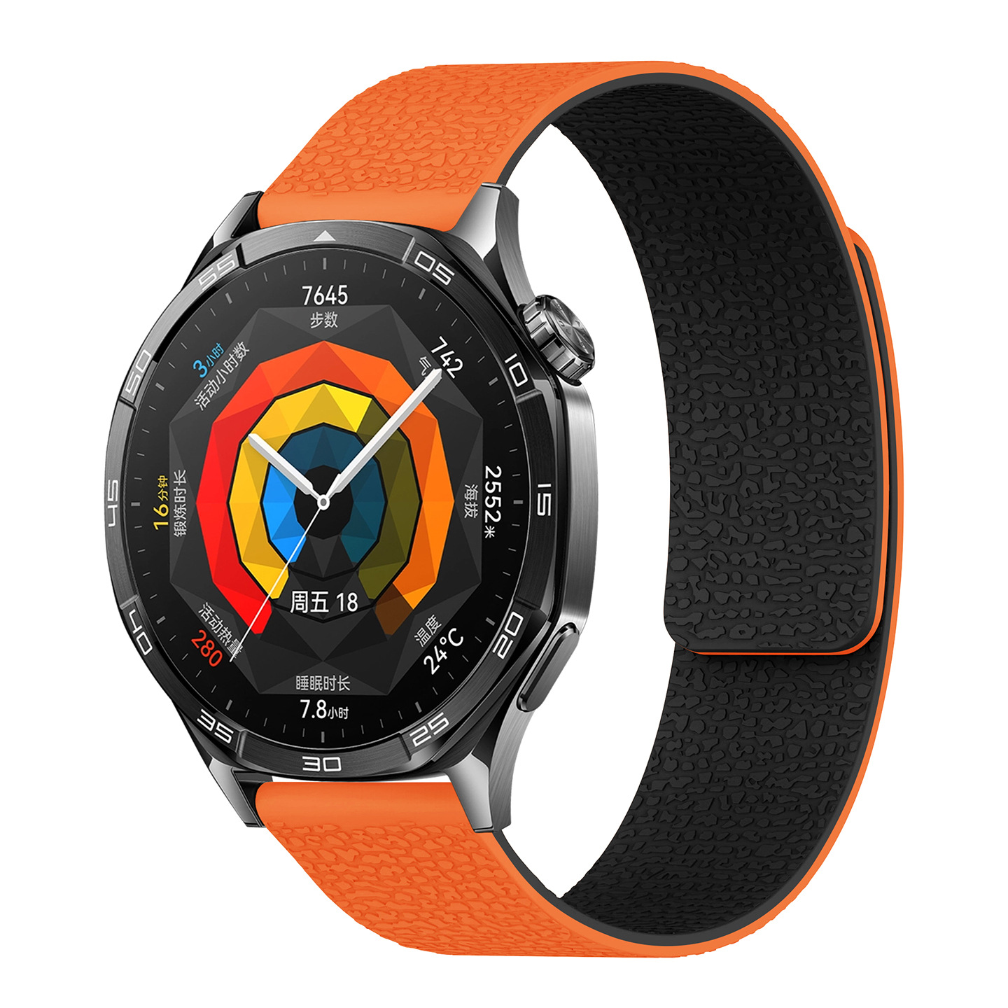 Orange with black