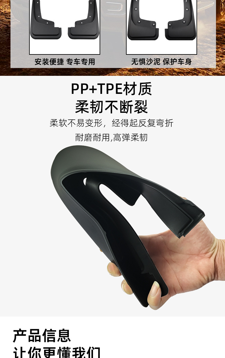 Suitable for Ford Ranger Mudguards 2024-26 Modification Accessories Mud Flaps