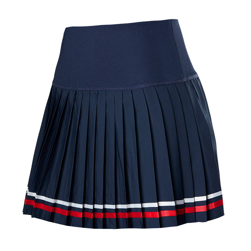 Vesta de tenis de mujer secado rápido vestido deportivo de fitness yoga bádminton cinturón forrado vestido corto de moda plegado image 6