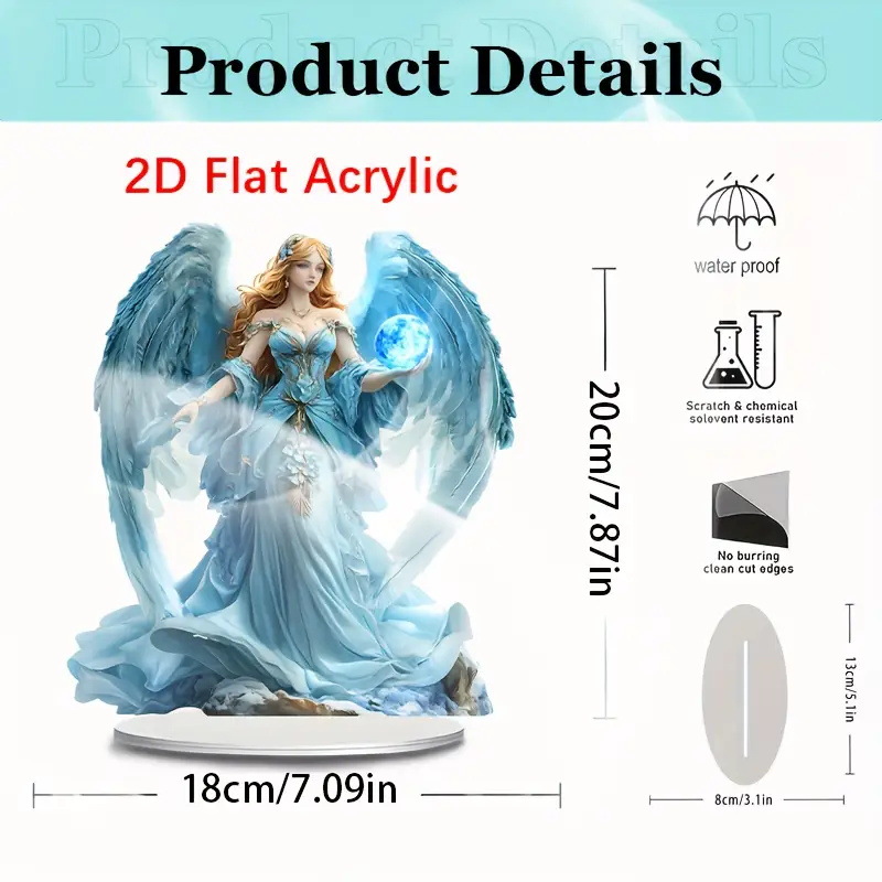 Adornos de marca de pie de acrílico transfronterizo, artesanías personalizadas, mesa, Día de la madre, Día del padre, Halloween, regalos de Navidad image 101
