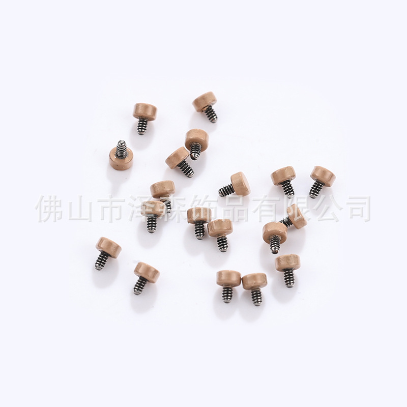 F136 Titanium Alloy Flat Bottom Ear Bone Nail Invisible Flesh Color Stud - G23 Titanium Body Piercing Skin Nail detail image 10