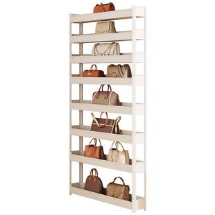 Bag Storage Household Door Gap Storage Rack Wall-Mounted Layered Bag Rack Storage Leather Bag Organizer Display Rack Dropshipping