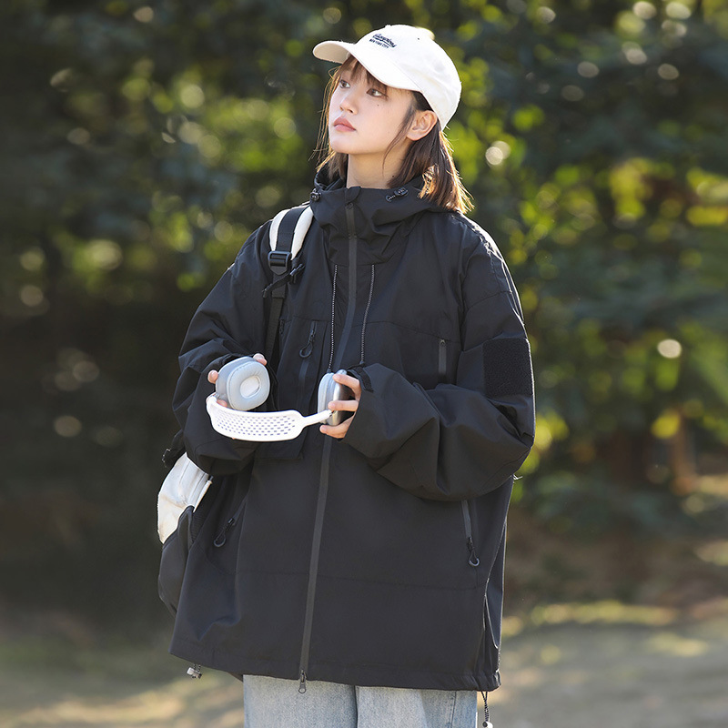 工場卸売 カップル用ジャケット メンズ機能性風作業服 アウトドア防水 秋服 レディースジャケット カップルアウトドア|undefined