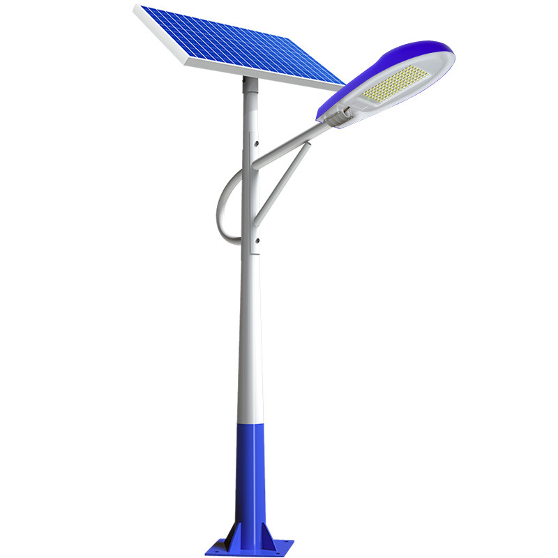 Luz de calle solar, luz exterior, 6 m, luz de calle LED de alta potencia súper brillante, luz del hogar rural, luz de jardín impermeable