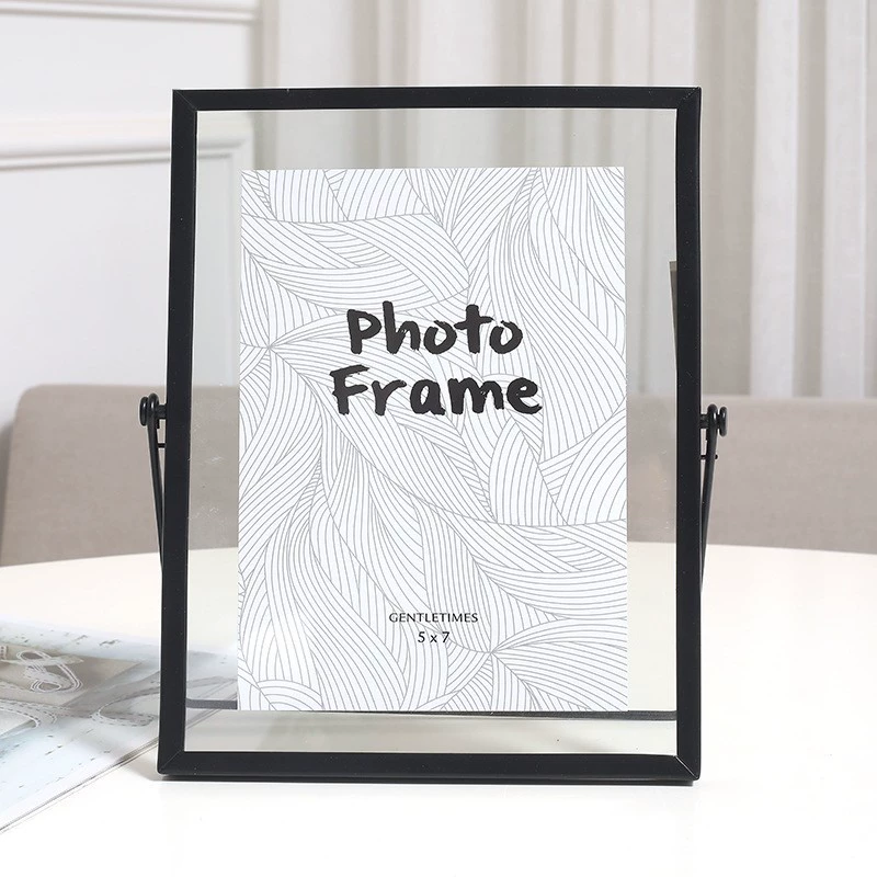 Creative metal three dimensional photo frame, glass sample, wholesale, volume geometry