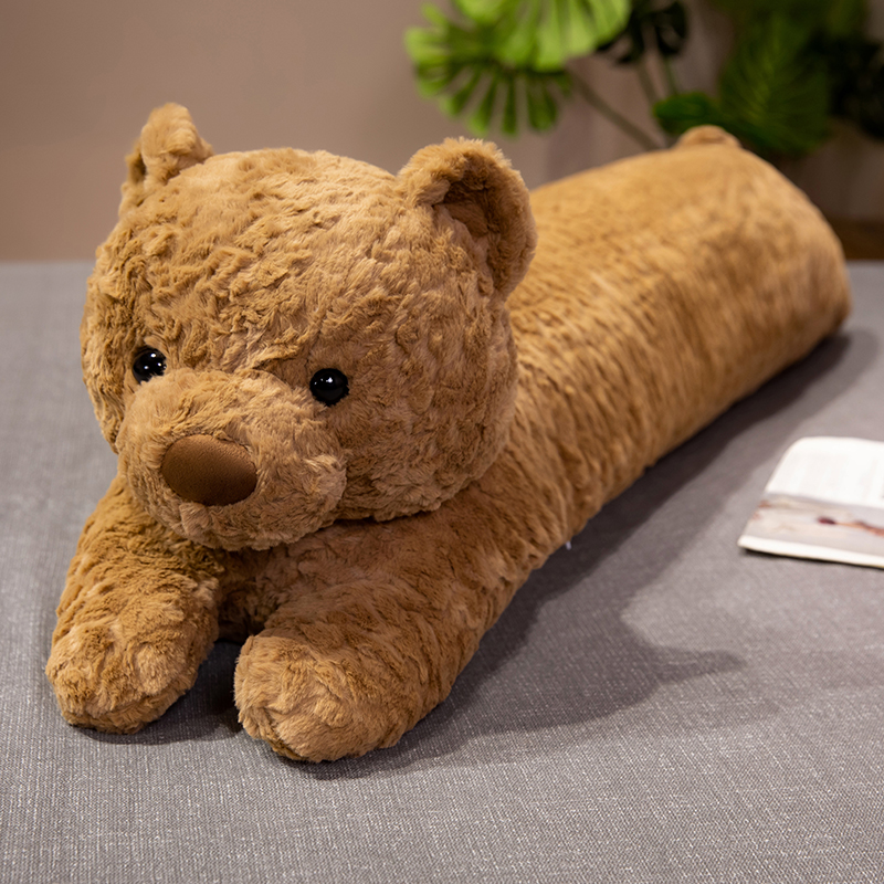 Almohada Larga de Peluche de Oso de Franela para Cama image 6