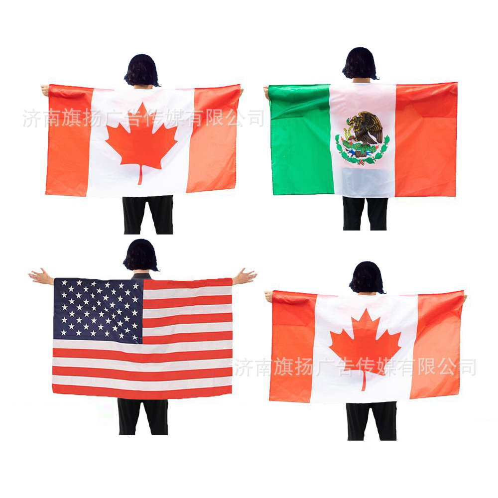 2026 Estados Unidos, Canadá, México, productos de la Copa del Mundo, banderas de mano, fanáticos, banderas de mano, banderas personalizadas