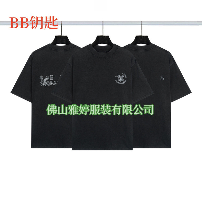 高品質クロスボーダーアメリカンスタイル25ss夏新作No.10ユニフォームレタールーズ半袖Tシャツ卸売|undefined