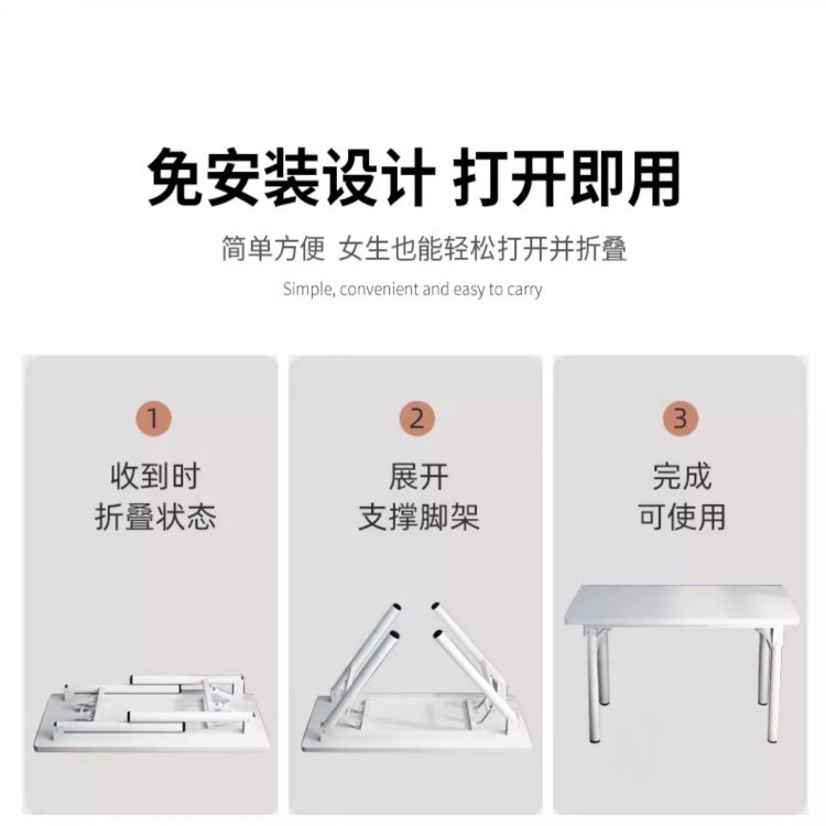 Escritorio de computadora plegable personalizado, habitación de alquiler, apartamento pequeño, mesa plegable para comer, escritorio de aprendizaje simple para estudiantes en casa