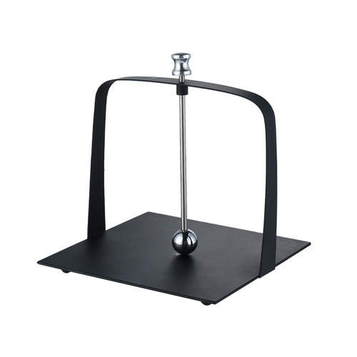 Creative stainless steel paper towel holder square rack restaurant hotel countertop paper towel holder simple napkin holder European style paper press seat