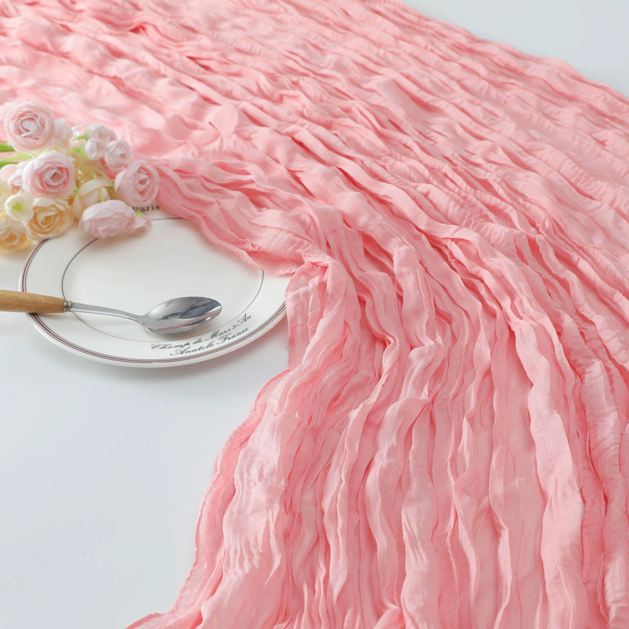 Дорожка на стол Bali yarn, северный текстурный стиль, тёплая драпировка 90×180 / 90×300 см