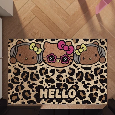 Customizable, Non-Slip, Easy to – Avtomobil döşəmə paspasları - leopard-print-is-hot-4060cm-silk-circle
