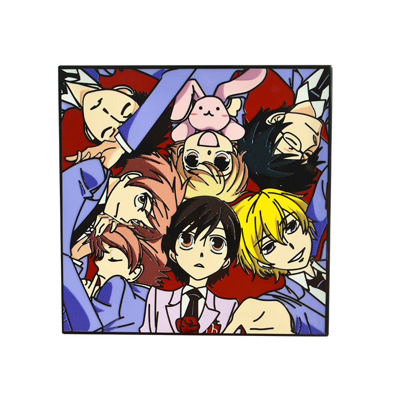 Ouran High School Boys' Public Relations Department Metal Brooch Fujino Haruhi Shuohou Ring Enamel Badge Pin