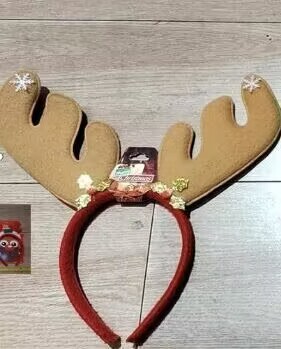 クリスマスフォレストスタイルの女性用鹿の角ヘッドバンド、サンタクロースのヘアピン、ヘッドバンド、ホリデードレスアップギフト、ヘッドバンド、ヘアアクセサリー、ヘッドバンド|undefined