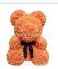 Rose Bear 25cm New Valentine's Day Creative Eternal Flower Christmas Mother's Day Gift Simulation Rose Bear