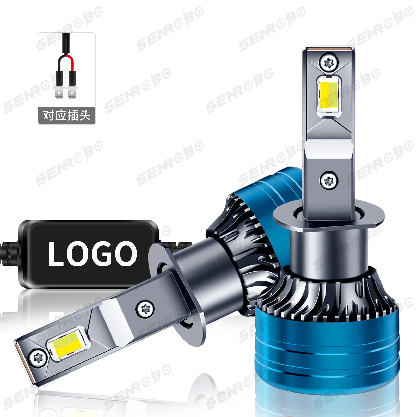 Faros LED tricolores K6 transfronterizos integrados lejos y cerca H4 H7 H11 modificación del automóvil ventas directas de fábrica image 7