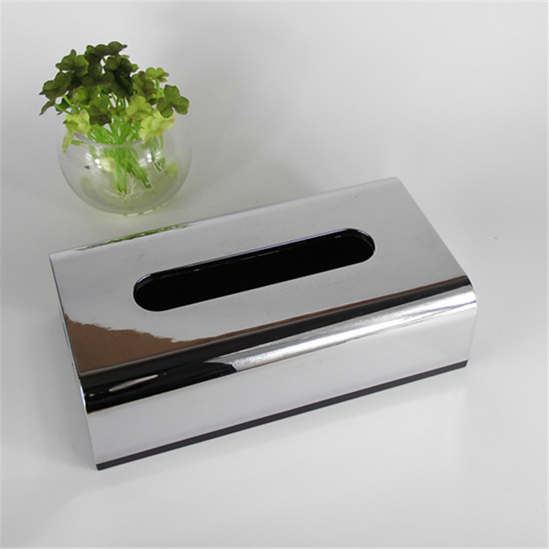 Habitación de hotel suministros de plástico galvanoplastia caja de pañuelos caja de rollo de estilo europeo hogar caja de pañuelos largos sala de estar caja de pañuelos