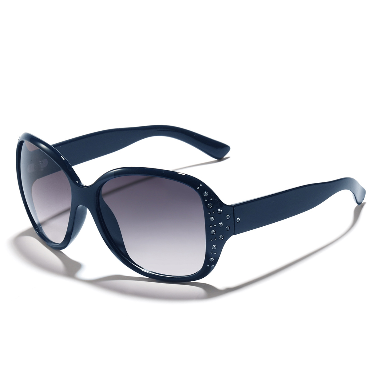 Gafas de sol de las mujeres de moda rhinestone gafas de Sol de Europa y América gafas retro gran marco de la cara de aspecto pequeño UV a prueba de gafas de Sol